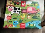 Janod Voelpuzzel Boerderijdieren, Ophalen, 10 tot 50 stukjes, Gebruikt, 2 tot 4 jaar