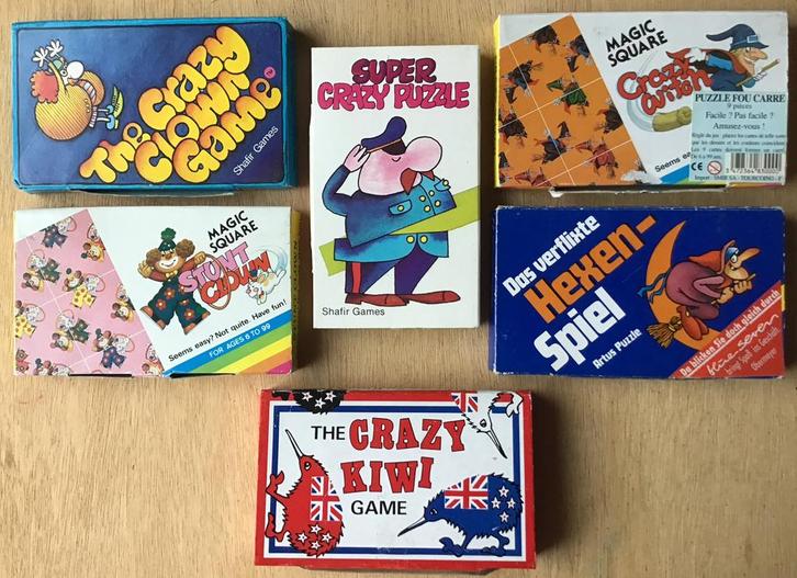 Vintage crazy puzzel / breinbreker (6x) - ZGAN, Hobby en Vrije tijd, Denksport en Puzzels, Zo goed als nieuw, Overige typen, Minder dan 500 stukjes