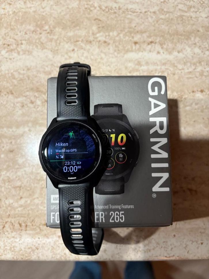 Garmin forerunner 265, Sieraden, Tassen en Uiterlijk, Sporthorloges, Zo goed als nieuw, Android, Zwart, Ophalen of Verzenden
