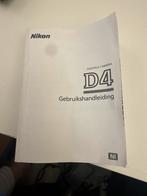 Nikon D4 Gebruikershandleiding, Ophalen of Verzenden