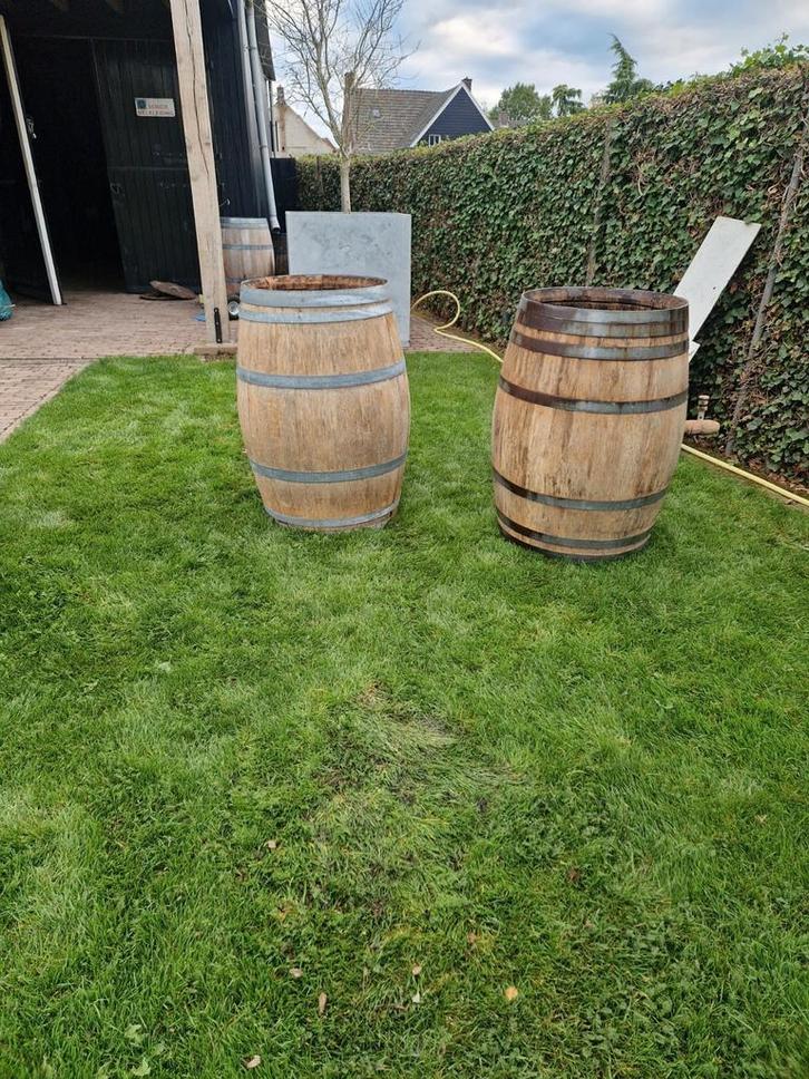 Regenton eikenhout, Tuin en Terras, Regentonnen, Zo goed als nieuw, Hout, 150 liter of meer, Ophalen