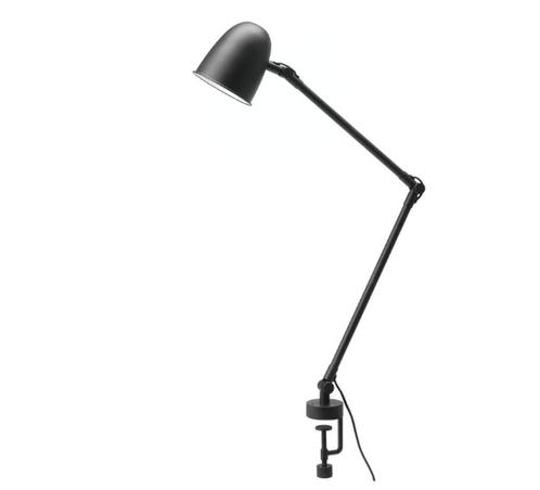IKEA skurup | Bureau-/wandlamp zwart, Huis en Inrichting, Lampen | Tafellampen, Gebruikt, 75 cm of meer, Metaal, Ophalen of Verzenden