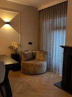 Love seat taupe velvet, Ophalen, Zo goed als nieuw, 75 tot 100 cm