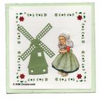 3D Kaart Hobbydots 5  Meisje met molen, Ophalen of Verzenden, Nieuw, Kind