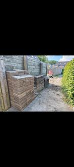 Tuin tegels, Tuin en Terras, Tegels en Klinkers, Ophalen, Gebruikt, 10 m² of meer, Beton