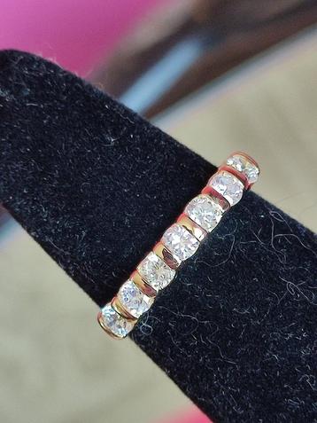 Halve americaine gouden ring 0,63kt  beschikbaar voor biedingen