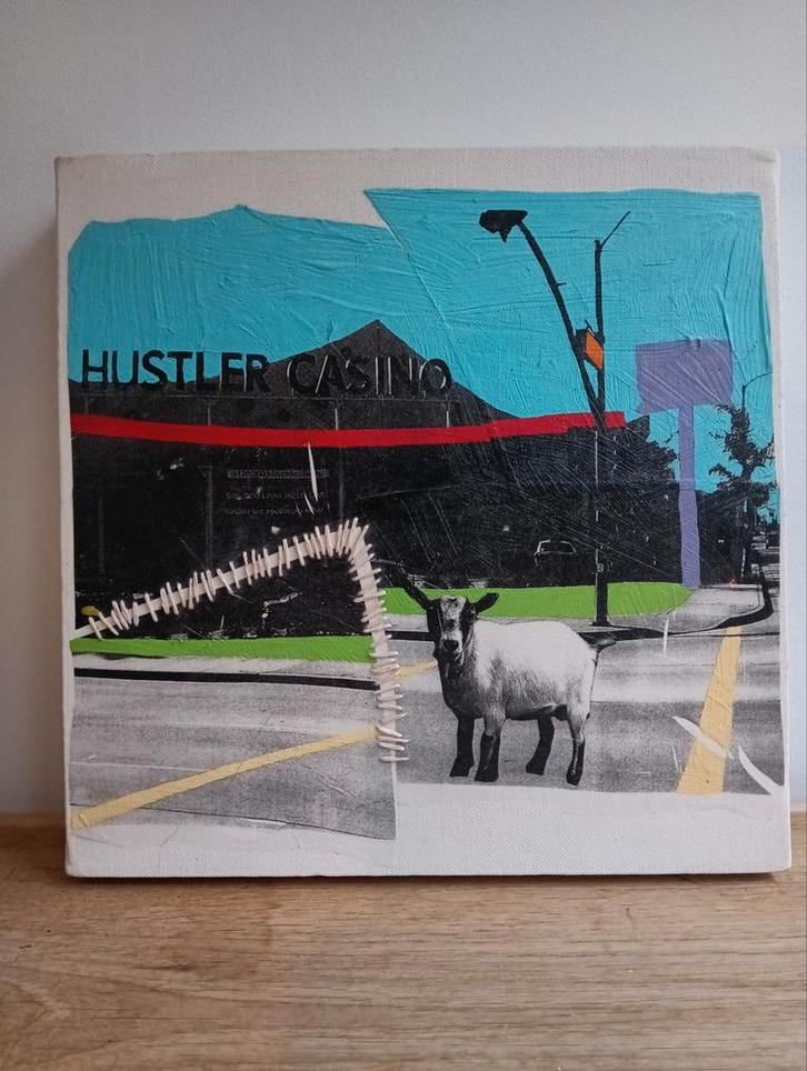 Heidi Jahnke - Goat at Hustler Casino, Antiek en Kunst, Kunst | Schilderijen | Klassiek, Ophalen of Verzenden