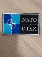 Patch NATO, Ophalen of Verzenden, Landmacht, Nederland, Embleem of Badge