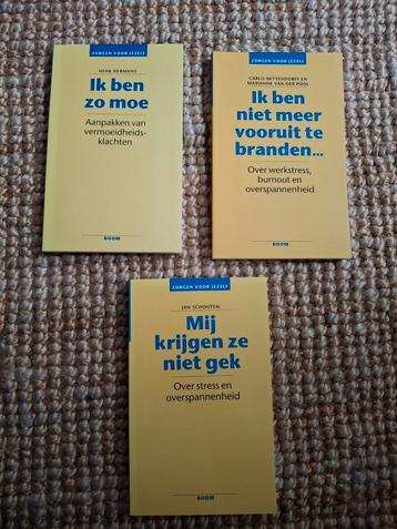 Zelfhulpboeken: Vermoeidheid, Stress & Burnout (3 boeken) beschikbaar voor biedingen