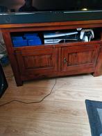 mahonie houten TV Meubel met Opbergruimte, Huis en Inrichting, Kasten | Televisiemeubels, Gebruikt, 100 tot 150 cm, Ophalen of Verzenden