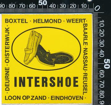 Sticker: Intershoe - Eindhoven - Helmond - Weert - Boxtel beschikbaar voor biedingen