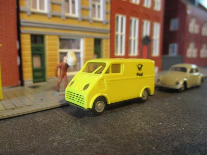 1949-1962 DKW 3=6 F-89L Schnellaster Praliné Post geel, Hobby en Vrije tijd, Modelauto's | 1:87, Zo goed als nieuw, Rietze, Ophalen of Verzenden
