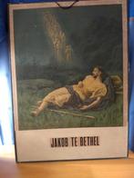 Schoolplaat Jacob te Betel, de jacobsladder, Ophalen of Verzenden, Natuur en Biologie