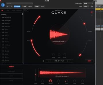 Cymatics Quake Bass Plugin  (MAC  & WIN )  beschikbaar voor biedingen