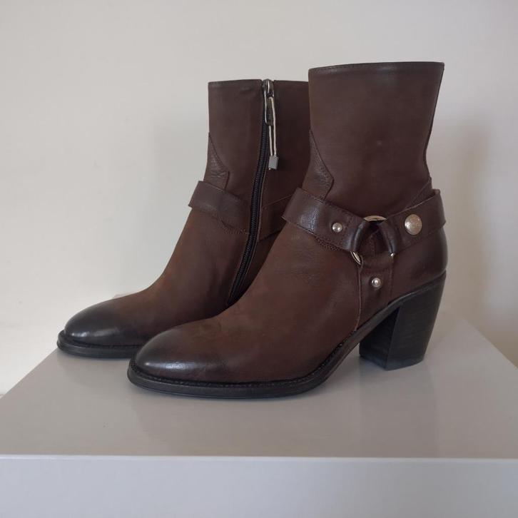 Enkellaars - Alberto Fasciani - nieuw - 37+ - leer bruin, Kleding | Dames, Schoenen, Nieuw, Lage of Enkellaarzen, Bruin, Verzenden