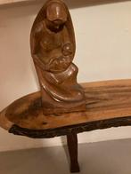 Houten Mariabeeld met Kind, Antiek en Kunst, Ophalen of Verzenden
