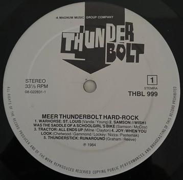 Thunderbolt - Meer Thunderbolt Hard-Rock LP (1984) beschikbaar voor biedingen
