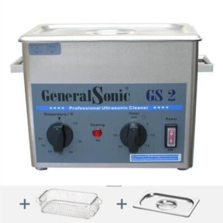 GeneralSonic GS2-2; professionele ultrasoonreiniger + extra, Doe-het-zelf en Verbouw, Reinigingsmachines, Zo goed als nieuw, Overige typen