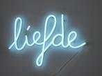 Designlamp liefde zilverblauw QAZQA neon verlichting, Ophalen of Verzenden, Zo goed als nieuw