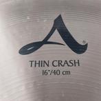 Zildjian A 16" thin crash 936g, Muziek en Instrumenten, Drumstellen en Slagwerk, Ophalen of Verzenden, Gebruikt, Overige merken