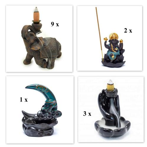 Partij wierrook branders Backflow nr 2 Op=Op, Huis en Inrichting, Woonaccessoires | Kandelaars en Kaarsen, Nieuw, Minder dan 25 cm