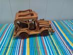 Houten miniatuur auto's 3x, Overige merken, Auto, Groter dan 1:32, Ophalen of Verzenden