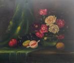 Stilleven met bloemen en fruit, Antiek en Kunst, Kunst | Schilderijen | Klassiek, Verzenden