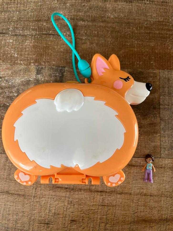 Polly pocket hond corgi, Verzamelen, Poppetjes en Figuurtjes, Zo goed als nieuw, Ophalen of Verzenden