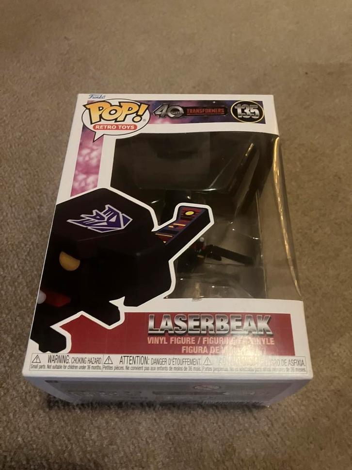 Funko POP! Transformers Decepticons Laserbeak, Verzamelen, Transformers, Nieuw, G1, Decepticons, Ophalen of Verzenden