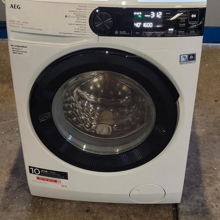 AEG Wasdroogcombinatie - Voorlader - Zo goed als nieuw, Witgoed en Apparatuur, Was-droogcombinaties, Zo goed als nieuw, 6 tot 8 kg