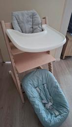 Stokke tripp trapp kinderstoel - compleet - White wash, Ophalen, Zo goed als nieuw, Meegroeistoel