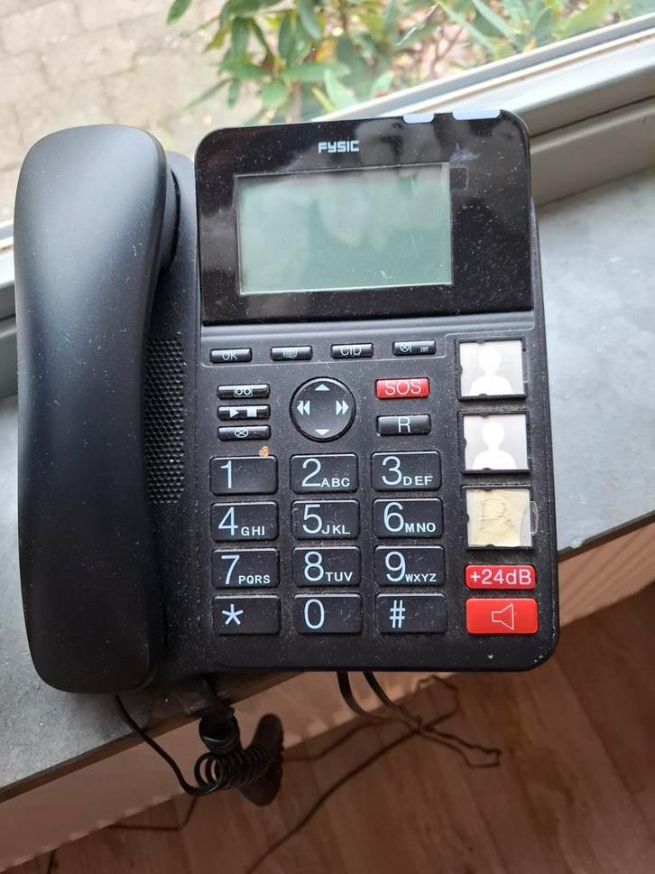 Seniorentelefoon met 3 fotoknoppen, Telecommunicatie, Vaste telefoons | Niet Draadloos, Gebruikt, Ophalen of Verzenden