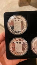 1 gulden 1818 zwaar verzilverd herslag, Postzegels en Munten, Munten | Nederland, Ophalen of Verzenden, Zilver