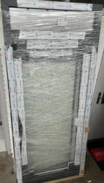 Kunststof voordeur met bovenlicht 102,5 x 235 cm Links 7016, 100 tot 120 cm, 215 cm of meer, Nieuw, Ophalen of Verzenden