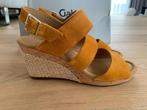 Nieuw Gabor Suade Sandaal met Sleehak Maat 41, Geel, Gabor, Nieuw, Sandalen of Muiltjes