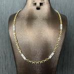 14 karaats gouden ketting flat magnum schakel massief, Sieraden, Tassen en Uiterlijk, Kettingen, Ophalen of Verzenden, Nieuw, Goud