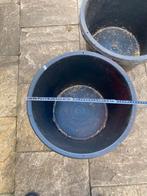 Drie grote kunststof bakken diameter 40 cm, Ophalen, Kunststof, Gebruikt, Minder dan 60 cm