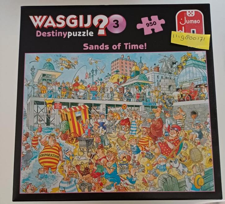 Wasgij Destiny 3  1119800171 - Sands of Time! 950 stukjes, Hobby en Vrije tijd, Denksport en Puzzels, Gebruikt, Legpuzzel, 500 t/m 1500 stukjes