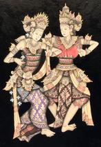 Balinese danseressen gemengde techniek. Origineel, Ophalen of Verzenden