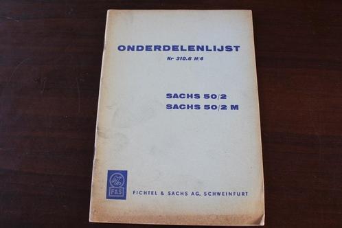 SACHS 50/2 , 50 2 M 1962 ? onderdelen lijst, Fietsen en Brommers, Handleidingen en Instructieboekjes, Gebruikt, Ophalen of Verzenden