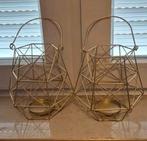 Theelichthouders 15x15x15cm., Huis en Inrichting, Woonaccessoires | Kandelaars en Kaarsen, Ophalen, Zo goed als nieuw, Overige materialen