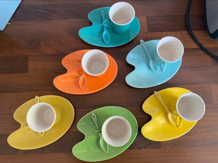 Espressokopjes (6 stuks), Huis en Inrichting, Keuken | Servies, Nieuw, Kop(pen) en/of Schotel(s), Overige stijlen, Porselein, Ophalen of Verzenden