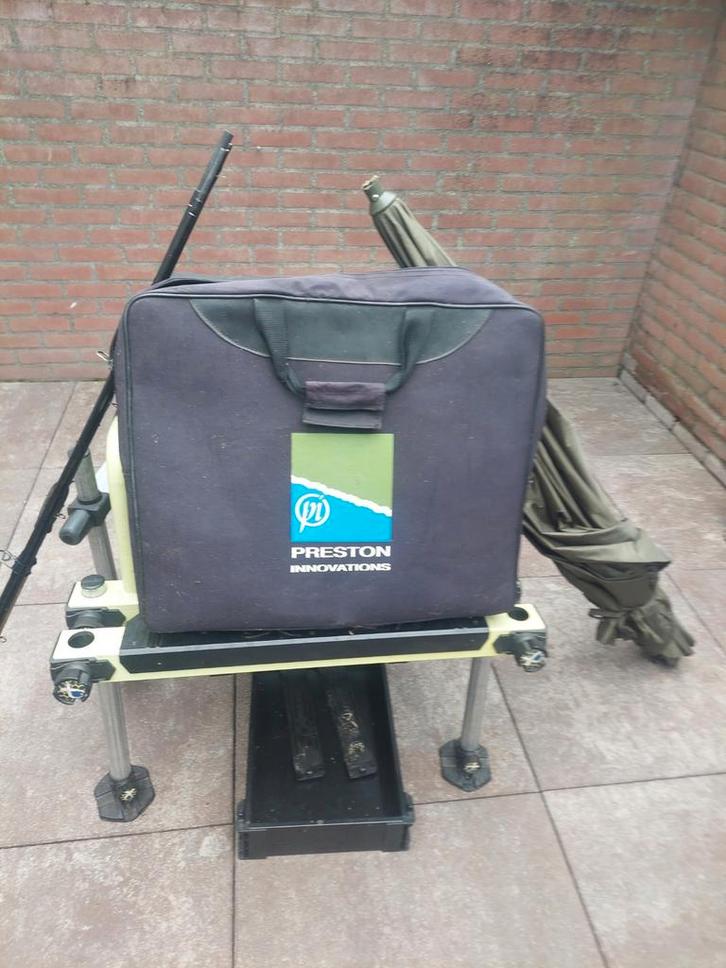 Complete Visuitrusting: Preston Leefnet, Feeder, Viskist, Watersport en Boten, Hengelsport | Algemeen, Gebruikt, Overige typen