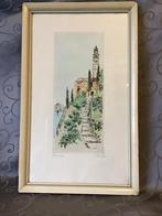 Ingekleurde pentekening   39x24 cm, Ophalen of Verzenden