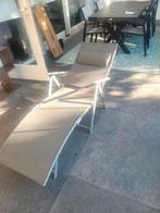 Ligbed tuinstoel stretcher stoel, Ophalen, Zo goed als nieuw, Aluminium
