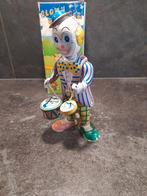 Blikken speelgoed clown met drums, Antiek en Kunst, Antiek | Speelgoed, Ophalen of Verzenden