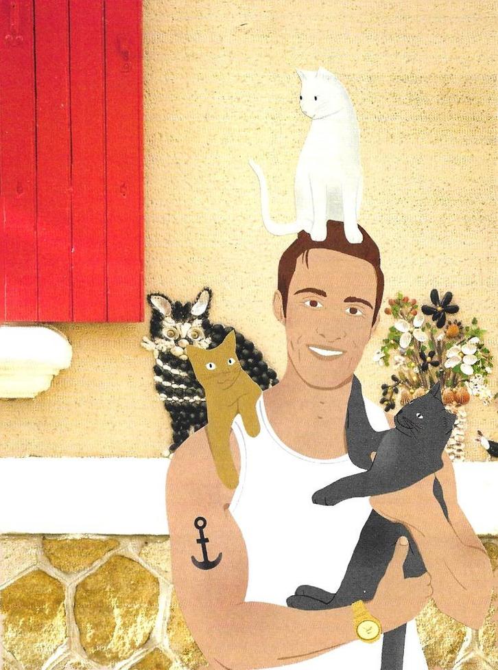 collagekaart 23, Hobby en Vrije tijd, Kaarten | Zelfgemaakt, Nieuw, Fantasie, Ophalen of Verzenden
