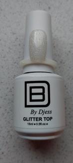 By Djess glitter topcoat 15 ml nieuw, Ophalen of Verzenden, Zo goed als nieuw, Overige kleuren, Handen en Nagels