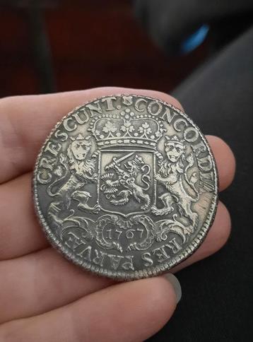 Zilveren Dukaton/rijder Utrecht 1767 beschikbaar voor biedingen
