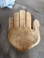 Handgemaakte Houten Sleutelbak - Hand Vorm, Schaal, Ophalen of Verzenden, Zo goed als nieuw, Overige vormen
